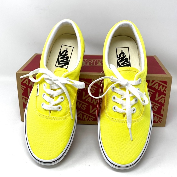🌸 Sale 🌸 VANS Era Neon Lemon Yellow Canvas Women’s Size 7 Sneakers VN0A4U39WT7 - Picture 6 of 9